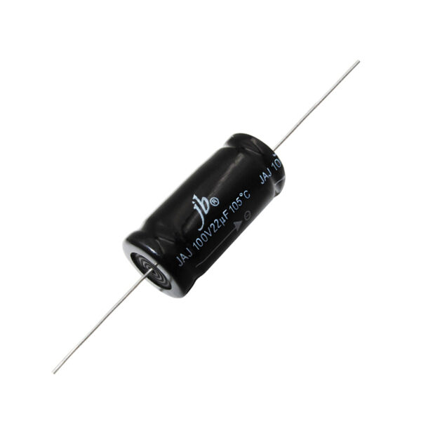 JAJ – Non-Polar Axial Capacitors designed for loudspeaker applications, featuring a maximum dissipation factor (DF) of 10% at 1kHz. These capacitors operate within a voltage range of 50V to 100V and a temperature range of -40°C to +105°C, ensuring reliable performance in various audio environments. Ideal for enhancing sound quality, they provide stable capacitance and low leakage characteristics.