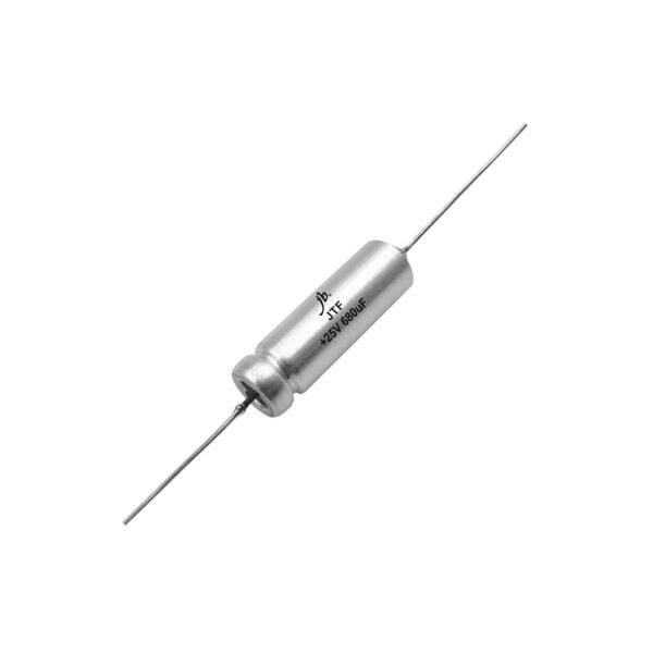 JTF Axial Wet Tantalum Capacitors, designed for high-capacitance energy storage in demanding industrial and aerospace environments.
