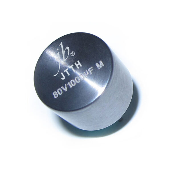 JTTH Hybrid Tantalum Capacitors, radial-lead design with heteropolarity, perfect for high-efficiency power management in electronics.