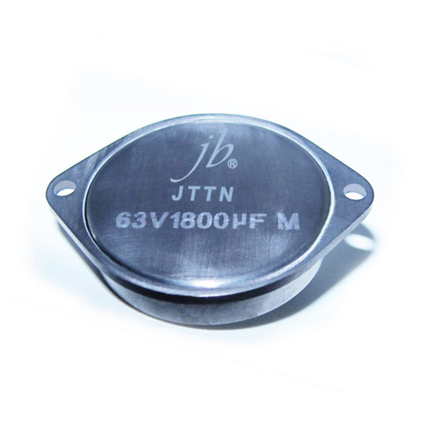 JTTN Hybrid Tantalum Capacitors with mounting flange, engineered for reliable performance in harsh environments and industrial electronics.