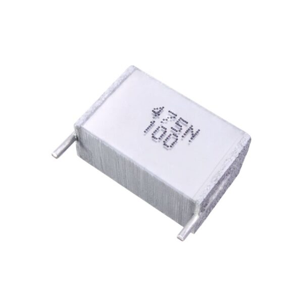 JFI Uncoated Metallized Polyester Film Capacitors by jb Capacitors, featuring stacked construction for high pulse strength