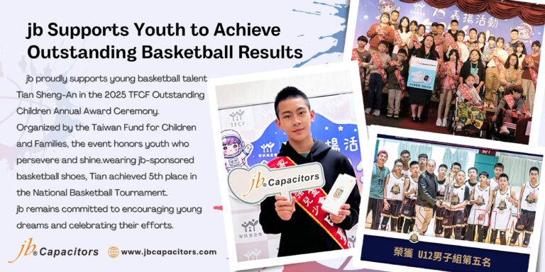 jb Capacitors supports youth basketball player in the 2025 TFCF Outstanding Children Award
