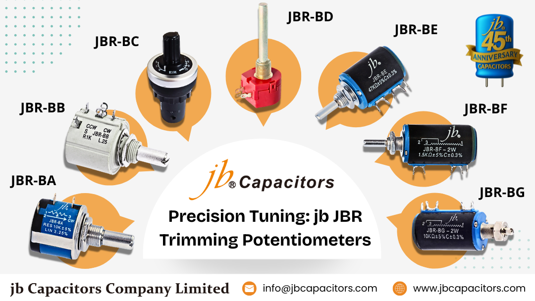 JBR-BH to BT trimming potentiometers – precision adjustable resistors with stable performance for industrial and consumer applications
