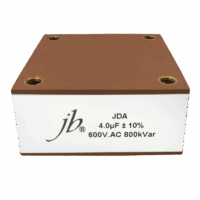 jb JDA Conduction Cooled Capacitor 4.0µF ±10% 600VAC 800kVar high voltage high frequency capacitor