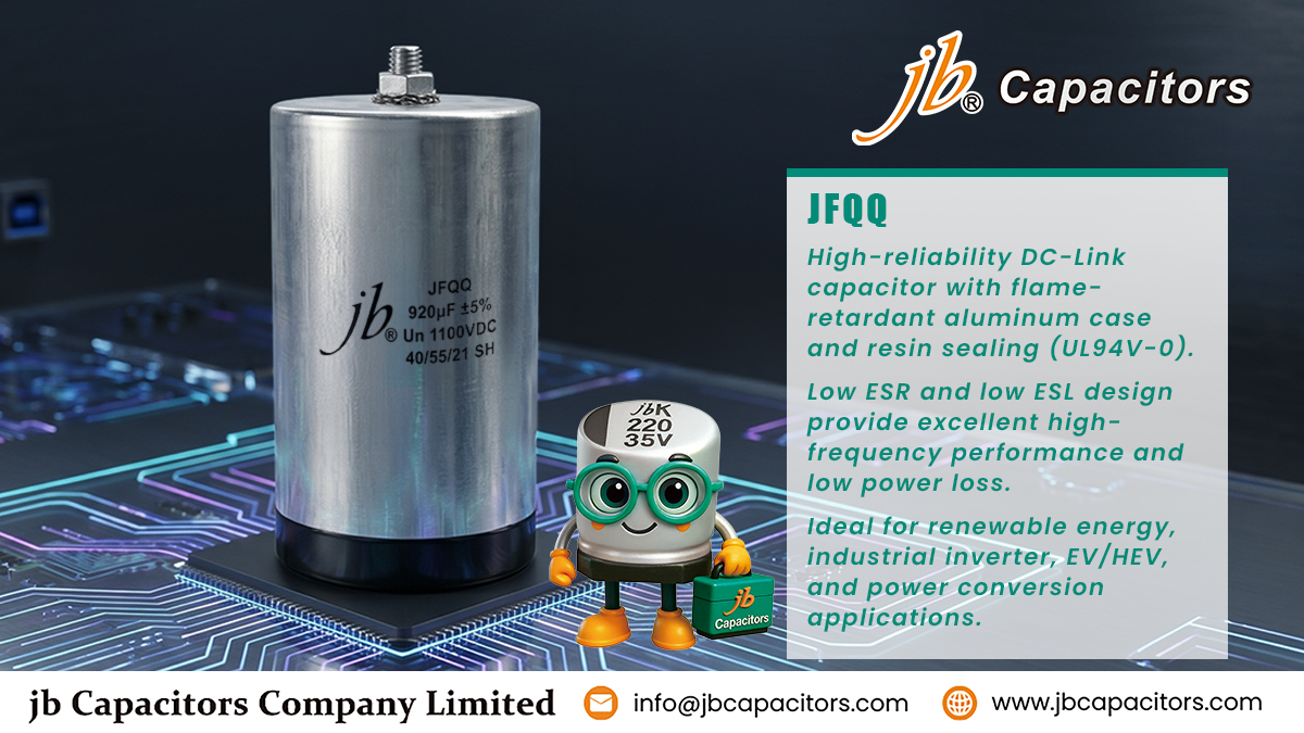 JFQQ DC-Link aluminum case dry-type capacitor for EV inverter UPS and industrial power applications