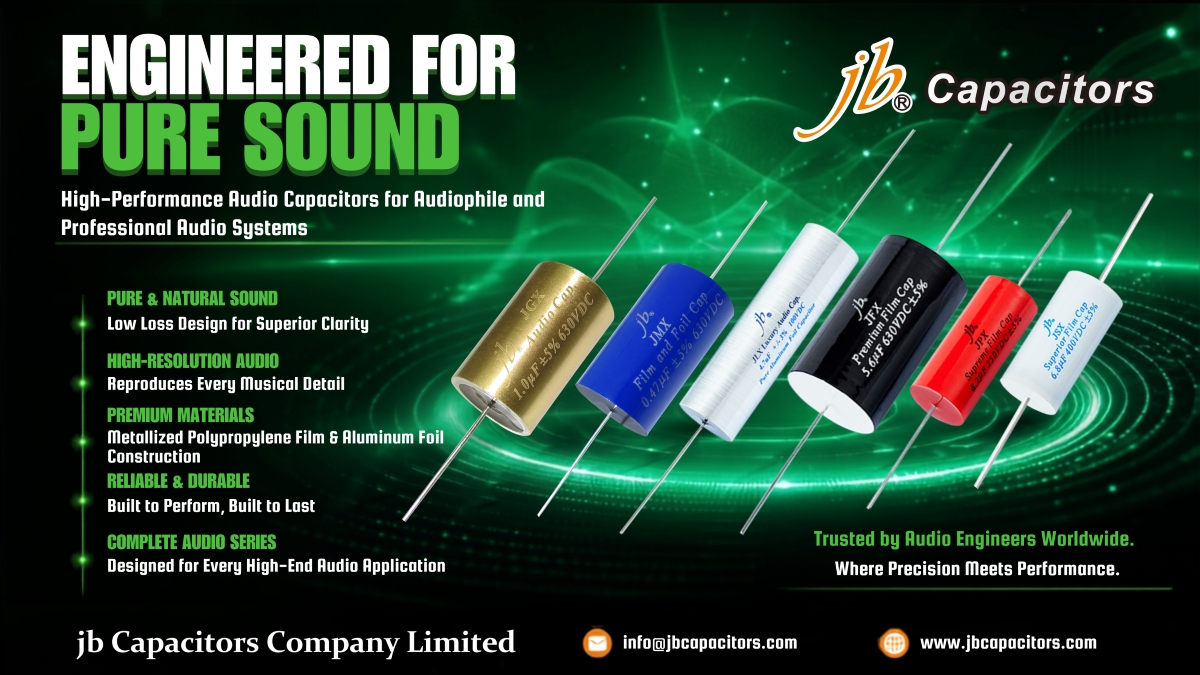jb high-performance premium audio capacitors for high-end speaker crossovers and audiophile vacuum tube amplifiers.