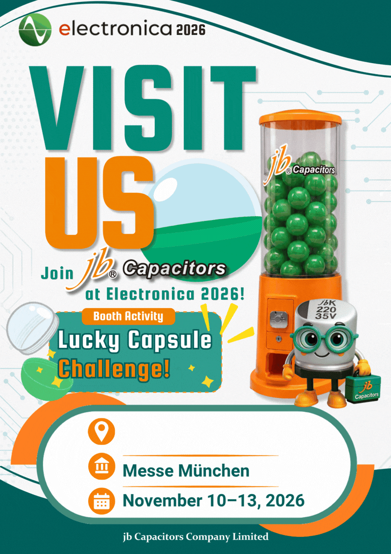 jb Capacitors Lucky Capsule Challenge at electronica 2026