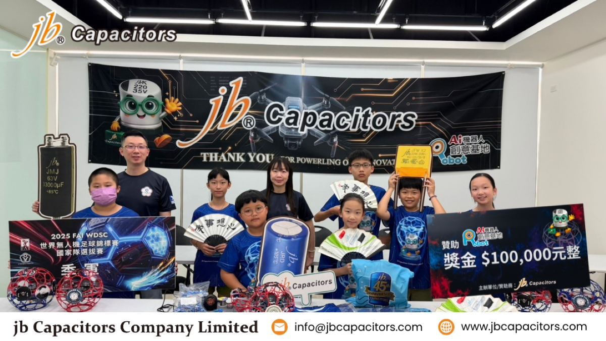 jb Capacitors supports youth drone education with electronic components and competition sponsorship funding