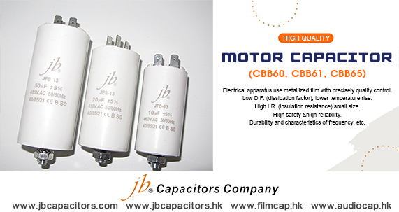 jb Capacitors Company JFS - Motor Capacitors (CBB60, CBB61, CBB65)